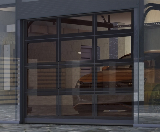 Панорамные ворота Алютех AluPro в Геленджике