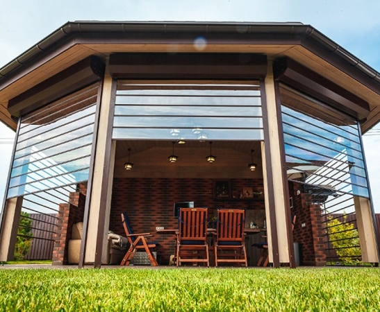 Прозрачные рольставни в Геленджике